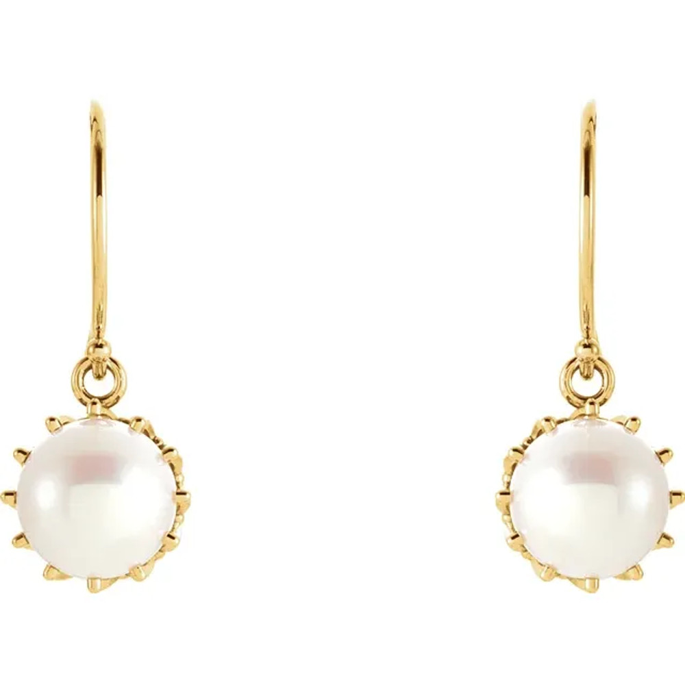 Add these cute pearl drop earrings to your wonderful collection.