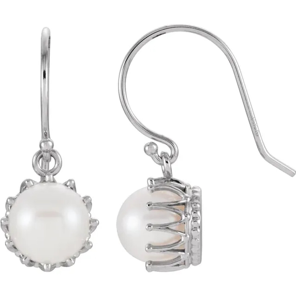 Add these cute pearl drop earrings to your wonderful collection.