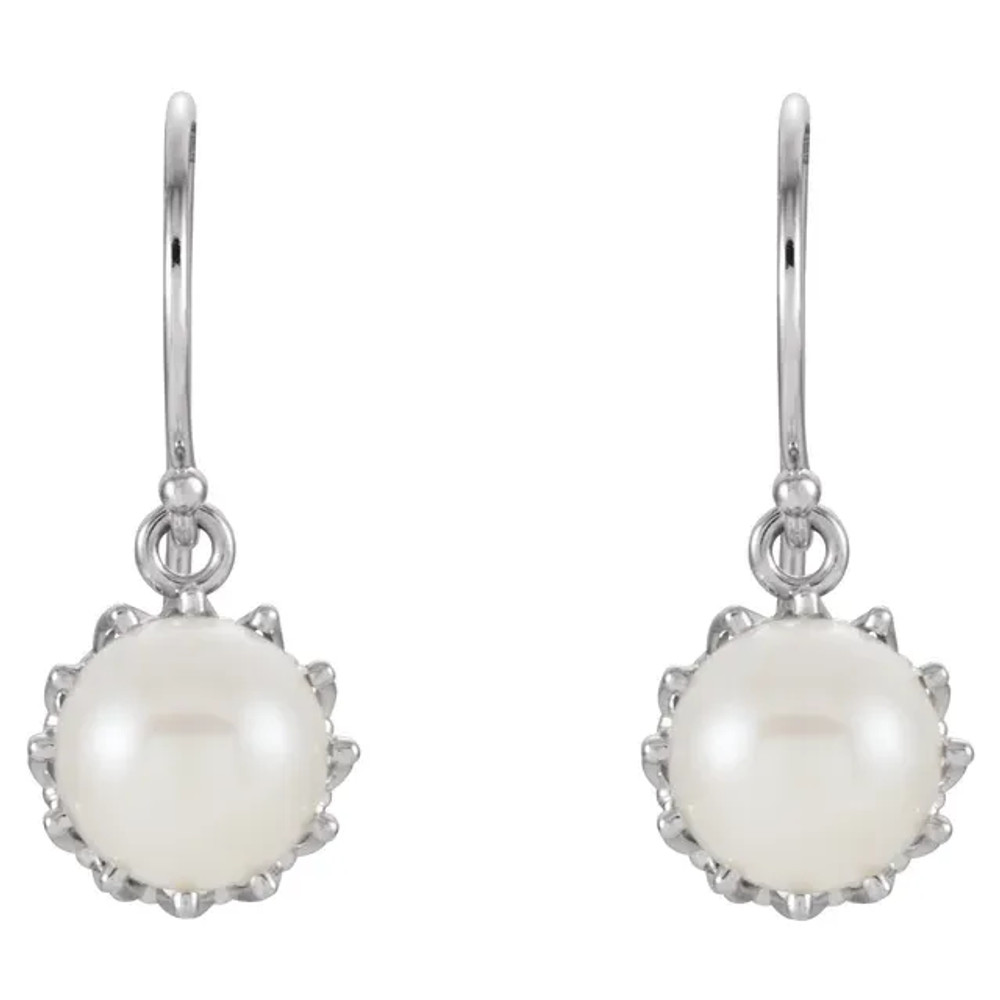 Add these cute pearl drop earrings to your wonderful collection.