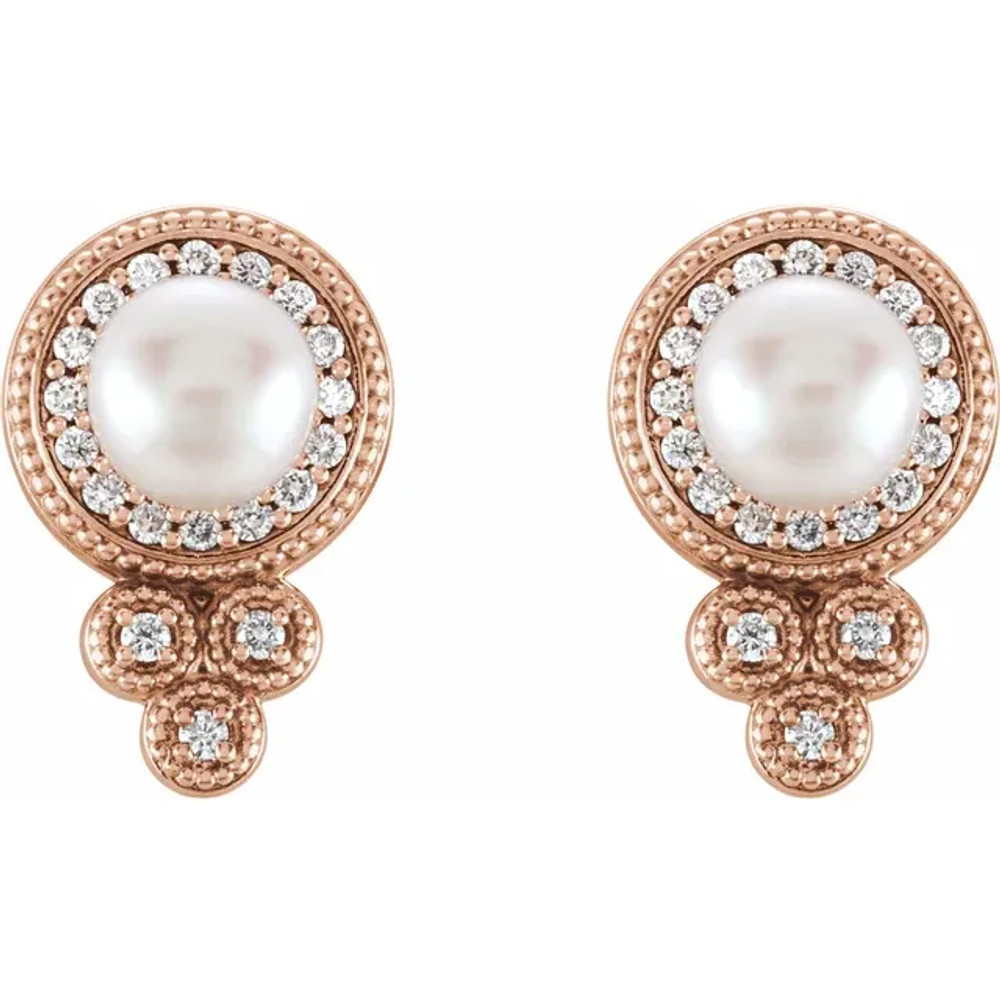 These freshwater cultured pearl earrings are perfect worn alone or paired with a pearl necklace for a posh look.