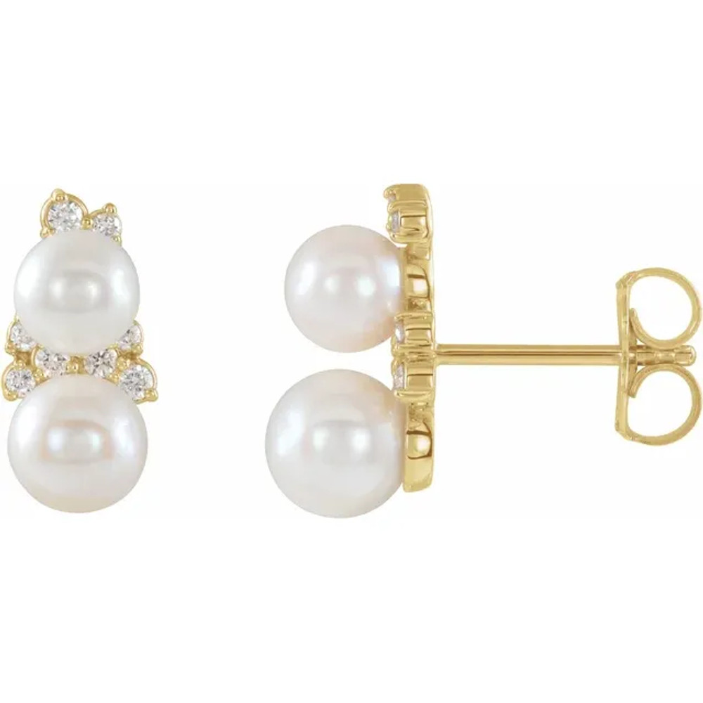 Add these cute pearl earrings to your wonderful collection.