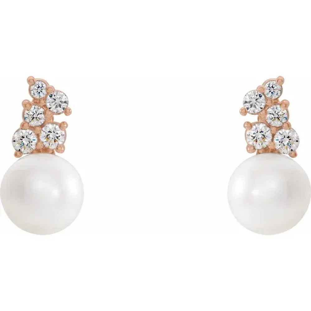 Reflect the delicate, powerful beauty found within nature in your style with these pearl cluster Earrings.