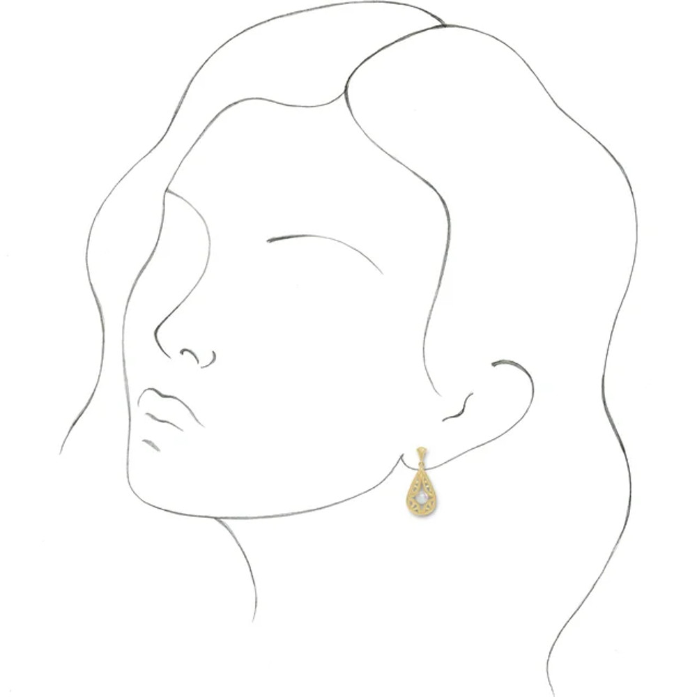 These unique earrings are crafted in 14k yellow gold and make the perfect gift for any occasion!