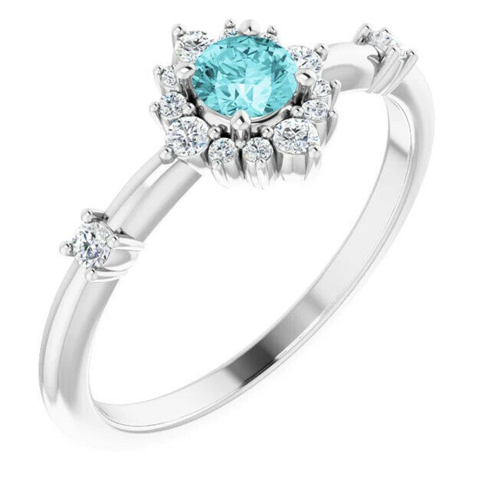 A classic accessory representing her December birthday, this sophisticated gemstone ring makes any occasion special.