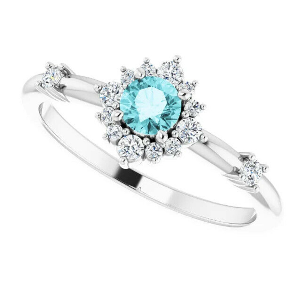 A classic accessory representing her December birthday, this sophisticated gemstone ring makes any occasion special.