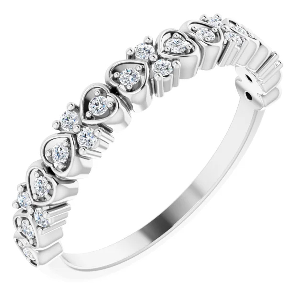 Wear it as an anniversary band, as a wedding band, as a right hand fashion ring, as a ring guard, or mix and match with our other stackable rings.