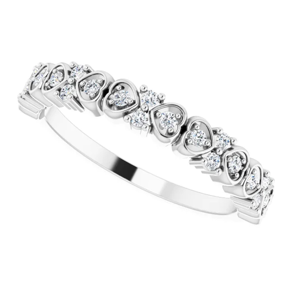 Wear it as an anniversary band, as a wedding band, as a right hand fashion ring, as a ring guard, or mix and match with our other stackable rings.