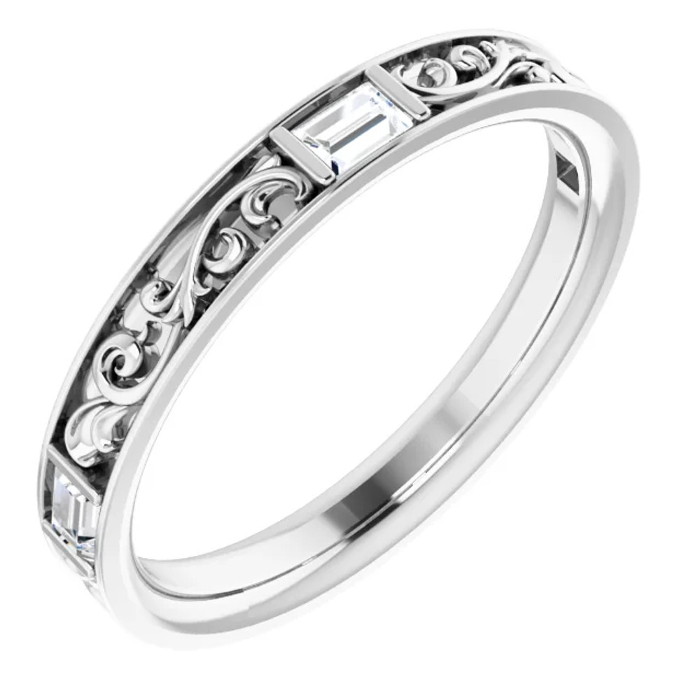 Celebrate that special anniversary with a glittering gift of love. Simple, regal and radiant, this band captivates with 1/4 ct. t.w. of diamonds and a bright polished shine.