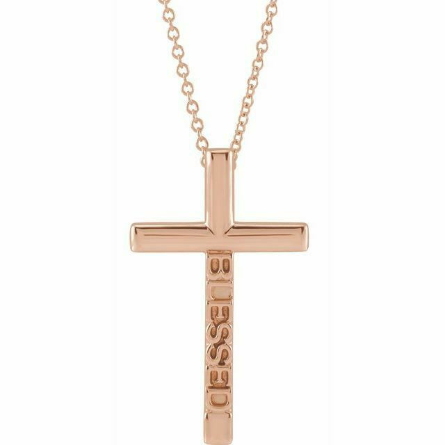 Faith and fashion meet in this cross pendant. A meaningful and significant gift for that special person who is not afraid to show the love for their faith.