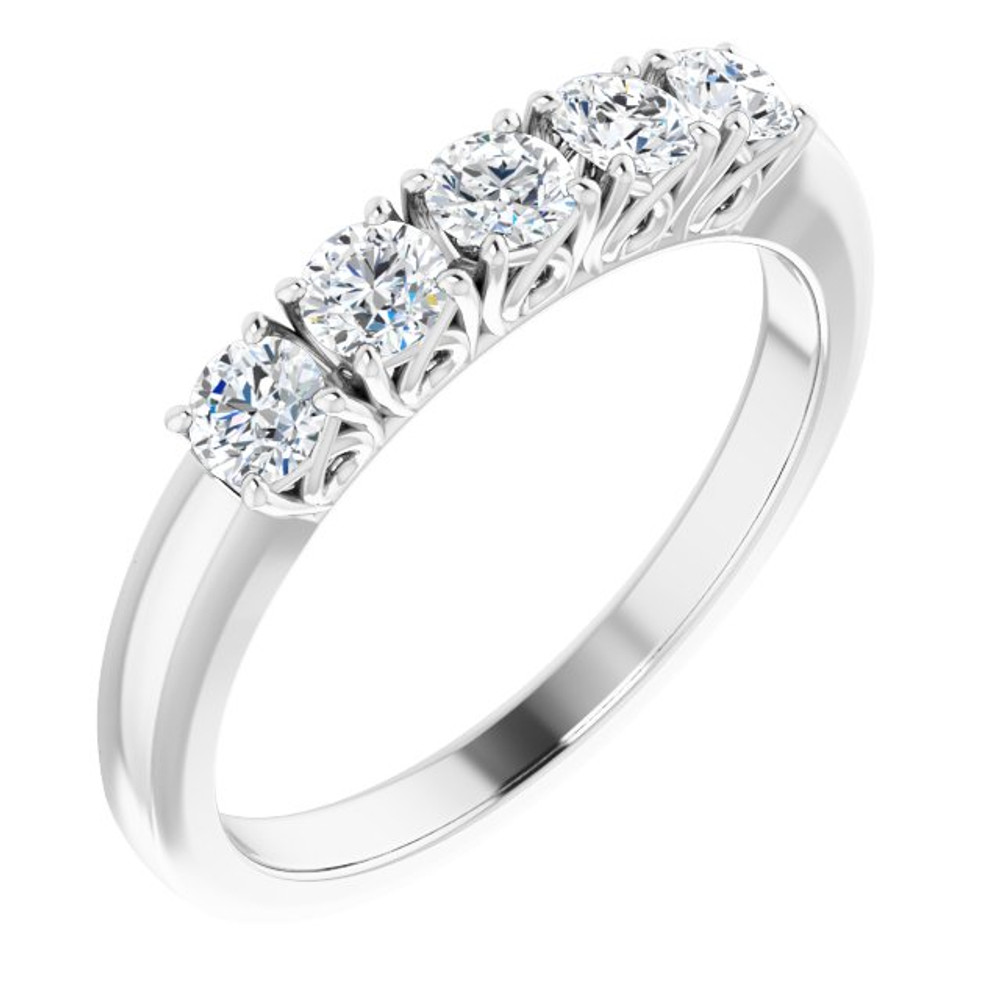 Honor your special day with this exceptional diamond anniversary band.