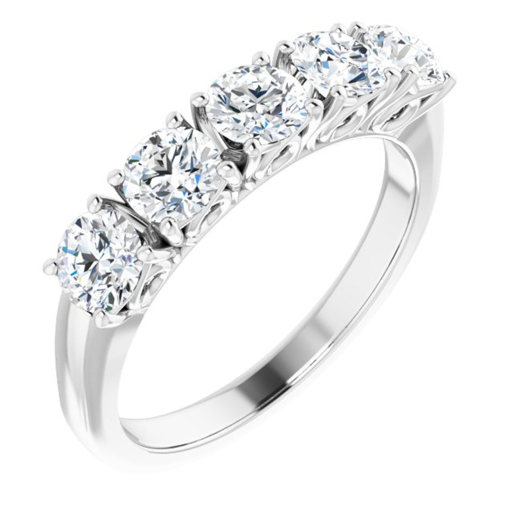 Honor your special day with this exceptional diamond anniversary band.