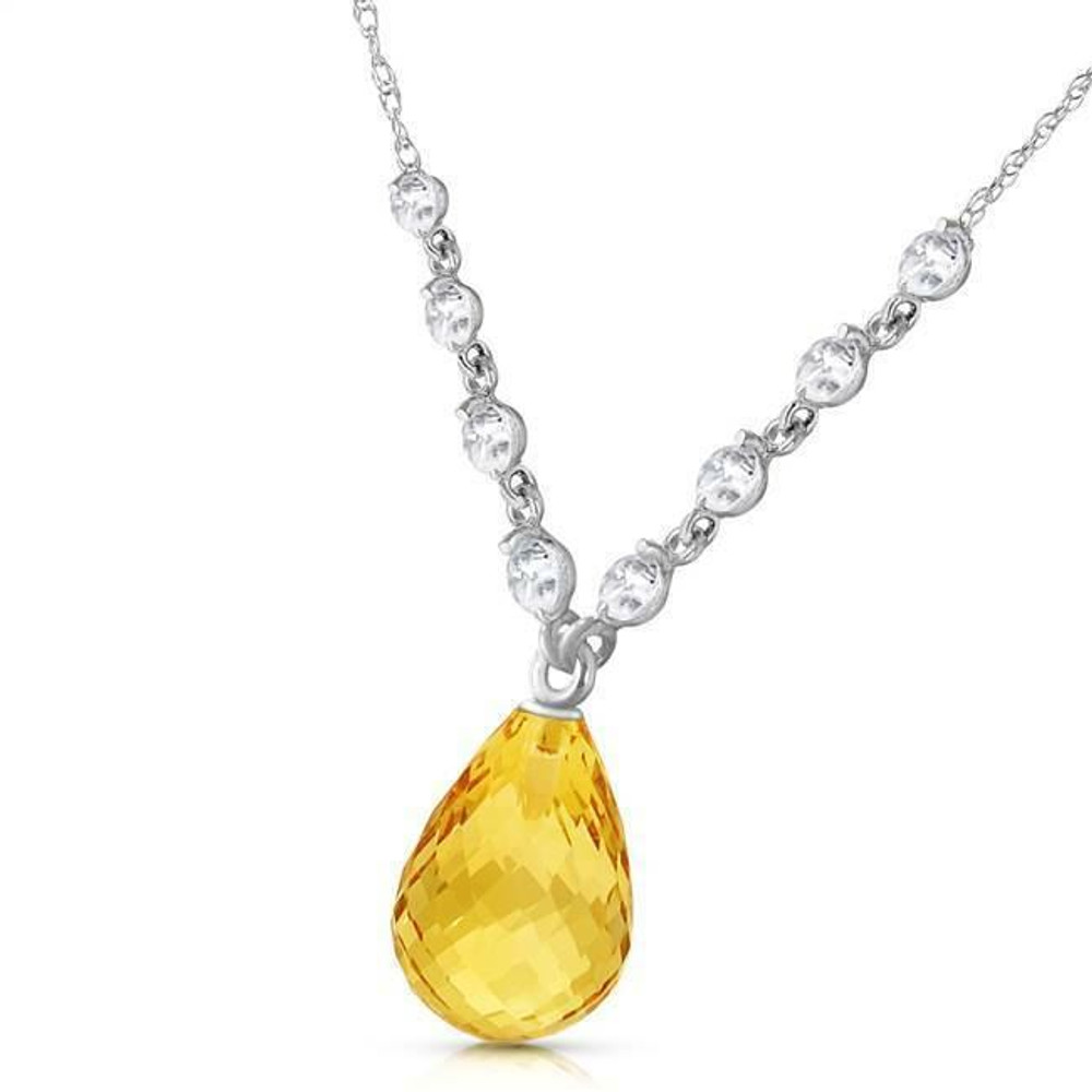 This gorgeous, affordable citrine necklace is perfect for you or a loved one. Forged by hand with passion and precision, this piece is a pure example of how beautiful it is when gemstones and gold come together to form exquisite jewelry that will dazzle the eye and last for generations to come. Available in 14K yellow, white or rose gold.