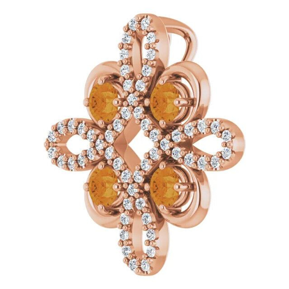 Sparkle with the luck of the Irish with this stunning clover pendant for her.