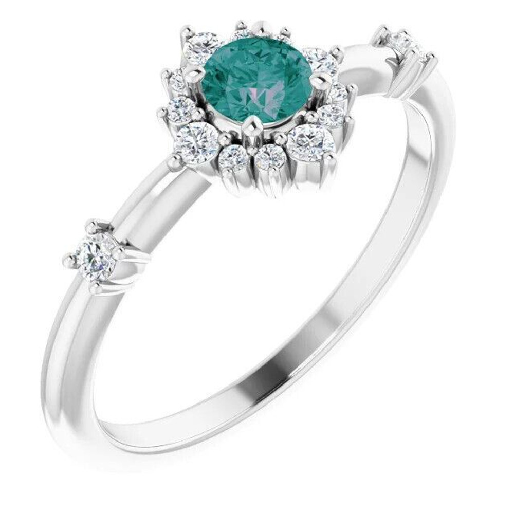 A classic accessory representing her February birthday, this sophisticated gemstone ring makes any occasion special.