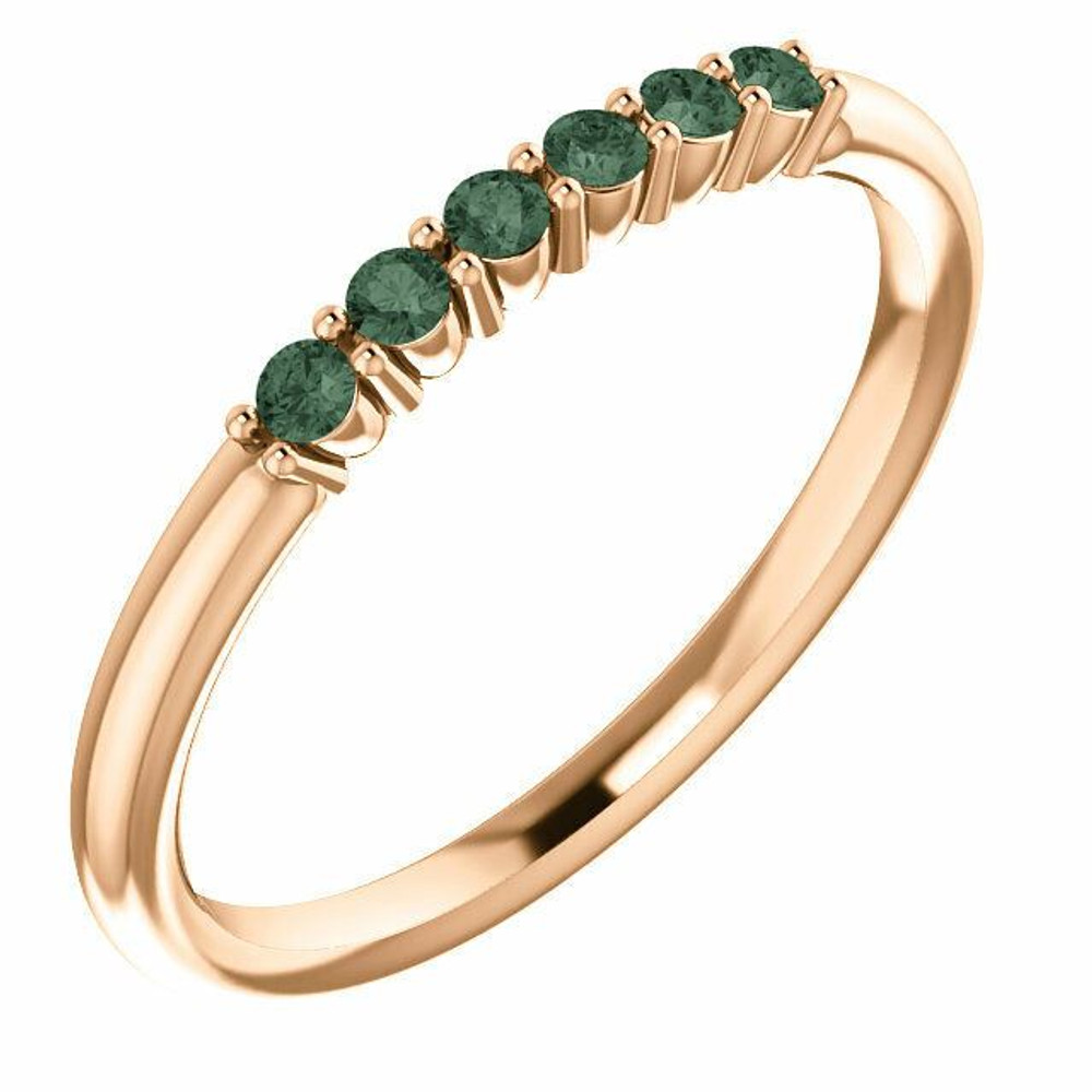 Simple yet stunning, this stackable ring is a thoughtful surprise for the June birthday girl! Gently clean by rinsing in warm water and drying with a soft cloth. 