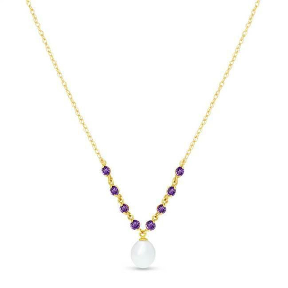 This gorgeous, affordable pearl necklace is perfect for you or a loved one. Forged by hand with passion and precision, this piece is a pure example of how beautiful it is when gemstones and gold come together to form exquisite jewelry that will dazzle the eye and last for generations to come. Available in 14K yellow, white or rose gold.