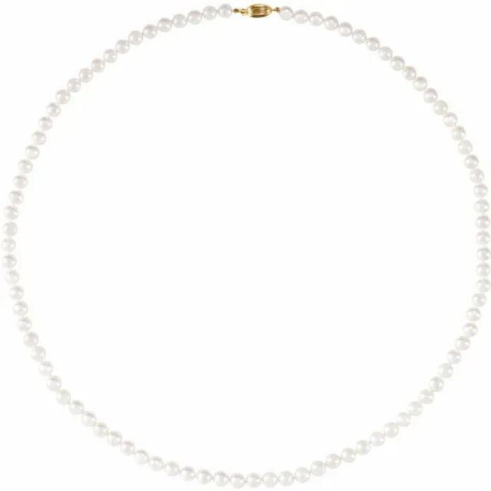 Drape your neck in the timeless elegance of this cultured akoya pearl strand necklace.