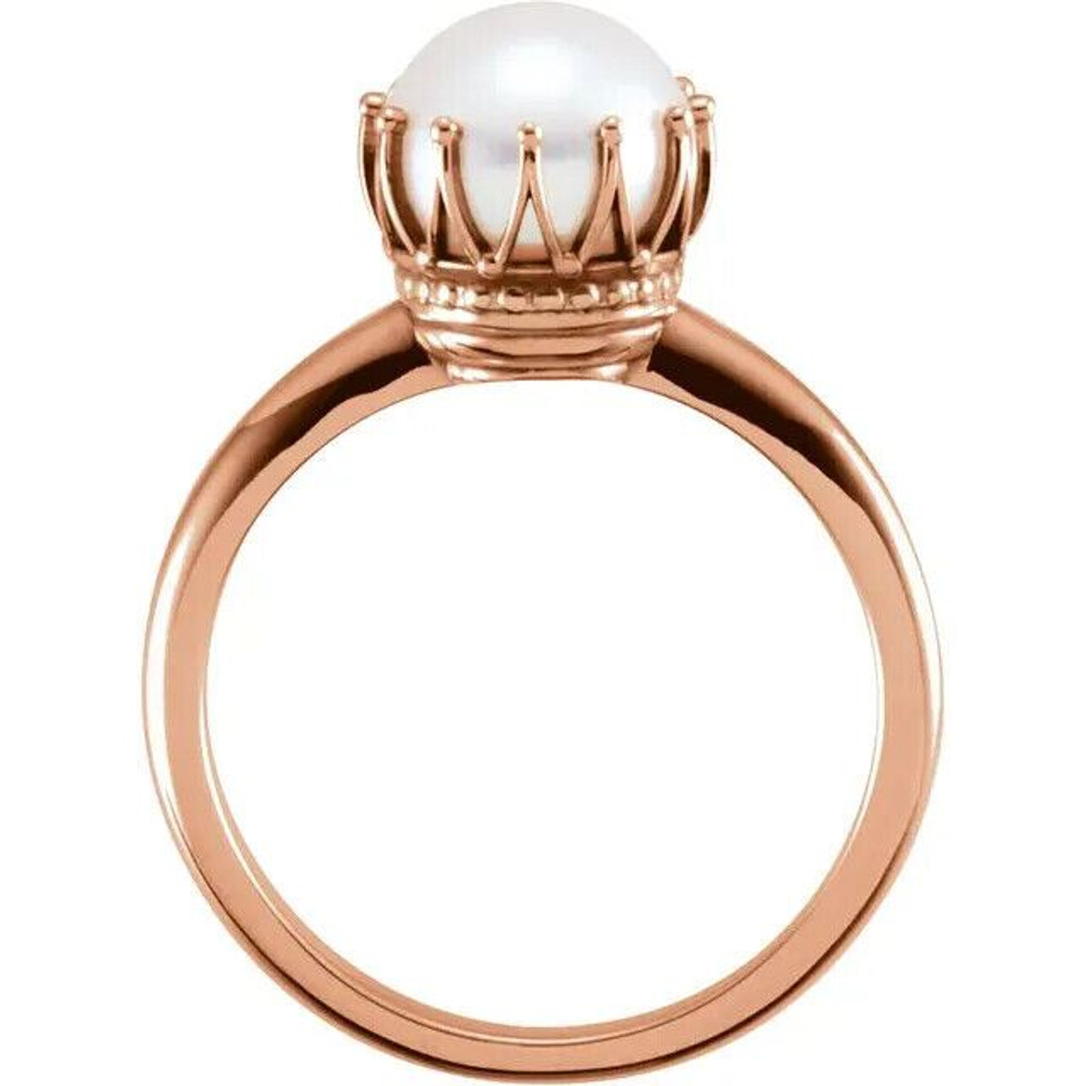 Luxe and lovely, this freshwater cultured pearl fashion ring will take her breath away.