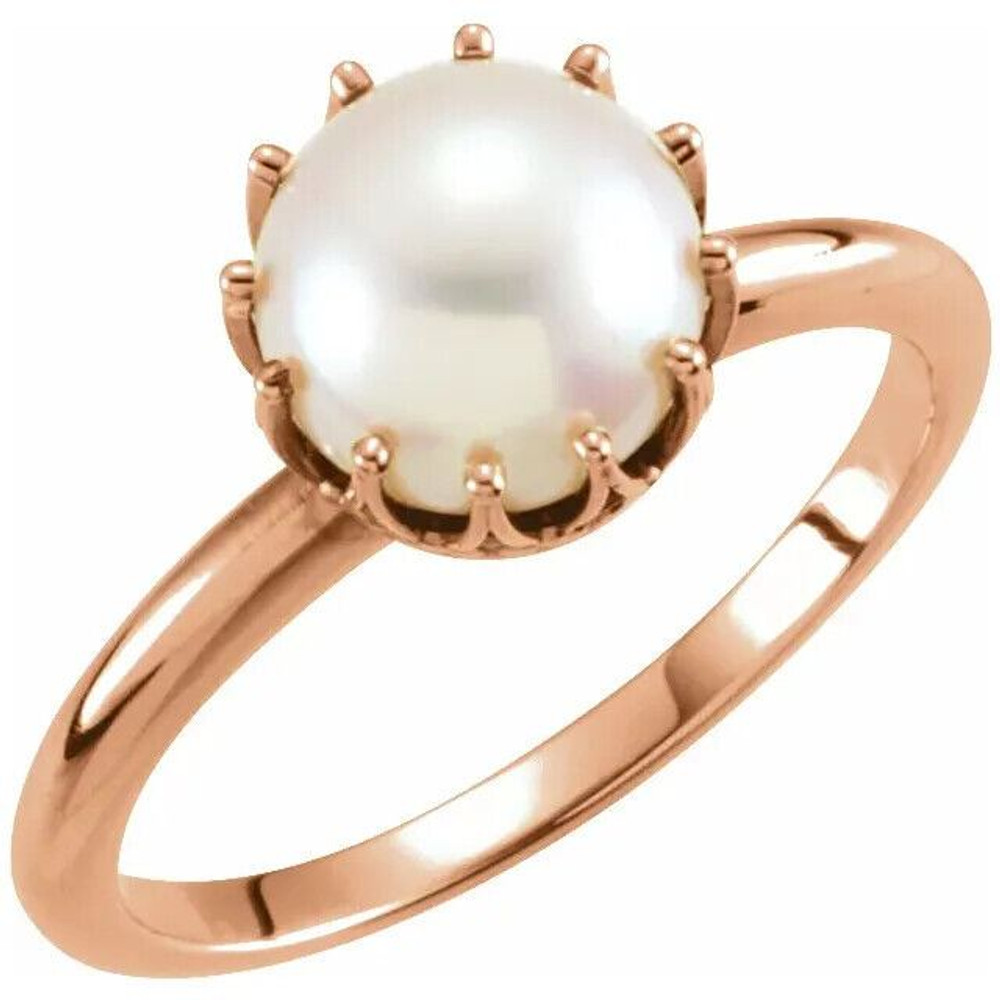 Luxe and lovely, this freshwater cultured pearl fashion ring will take her breath away.