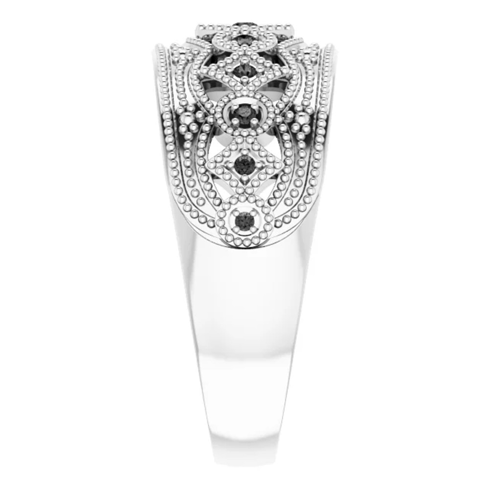 Your evening attire deserves the sleek sparkle of this ring. This Versatile Sterling Silver Fashion Ring is a Great Go-To Accessory.