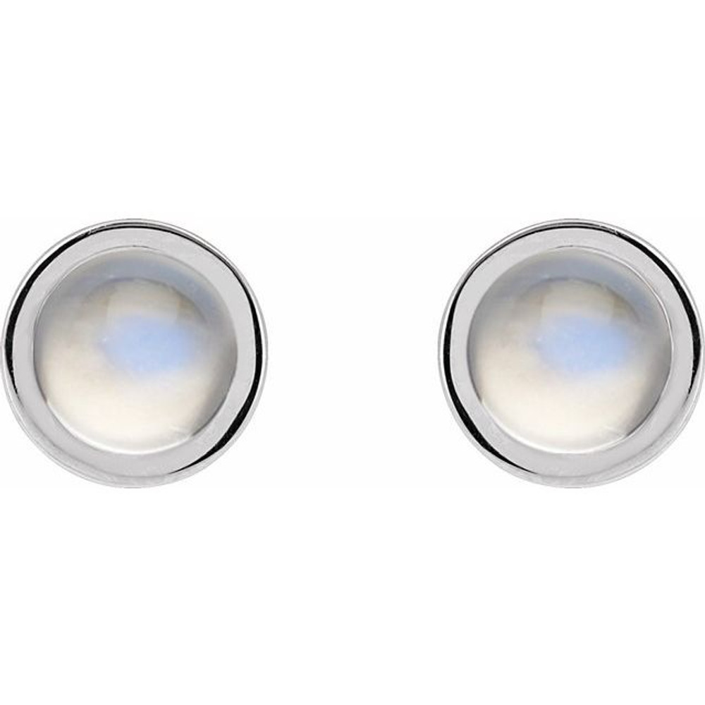 A jewelry box must-have, these moonstone stud earrings pair well with most any attire.