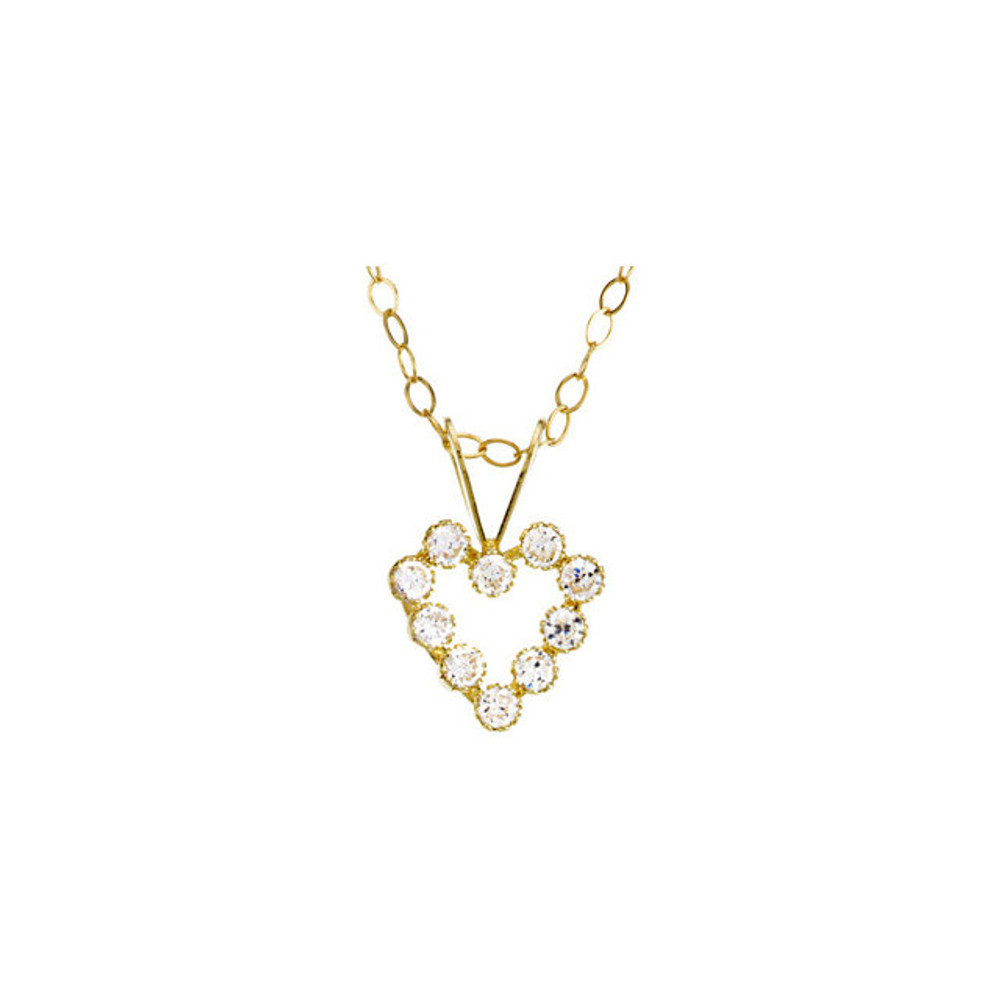 Comes with gift box and tote bag.

Product Specifications

Quality: 14K Yellow Gold

Stone Type: Cubic Zirconia

Stone Shape: Round

Stone Size: 1.50 mm

Length: 15 Inch

Weight: 0.62 Grams

Finished State: Polished