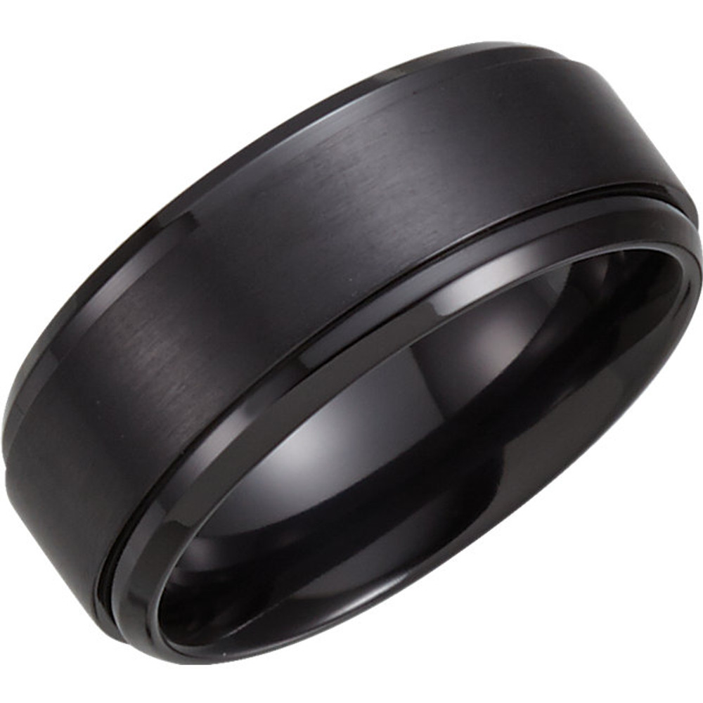 Product Specifications

Quality: Black Titanium

Style: Men's Wedding Band

Ring Sizes 8-13 ( Whole and Half Sizes )

Width: 9 mm

Finish State: Polished