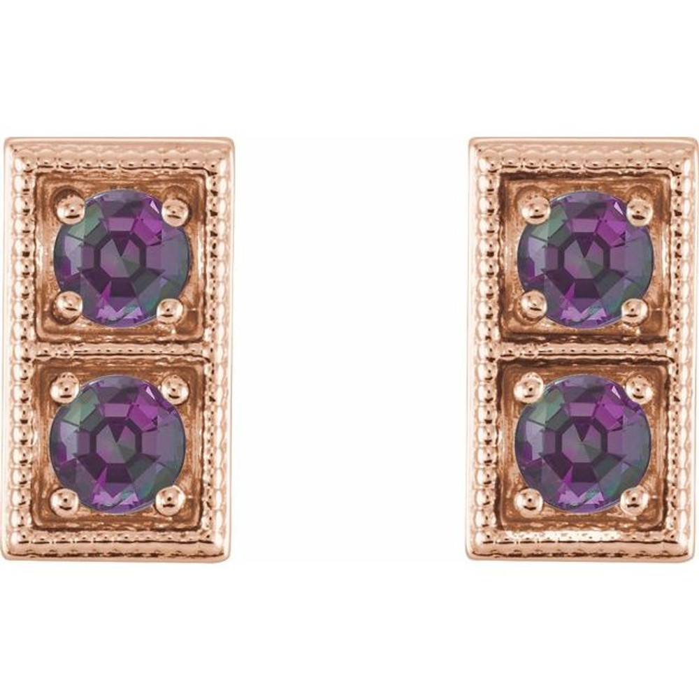 The perfect gift for her June birthday, these earrings offer eye-catching style
