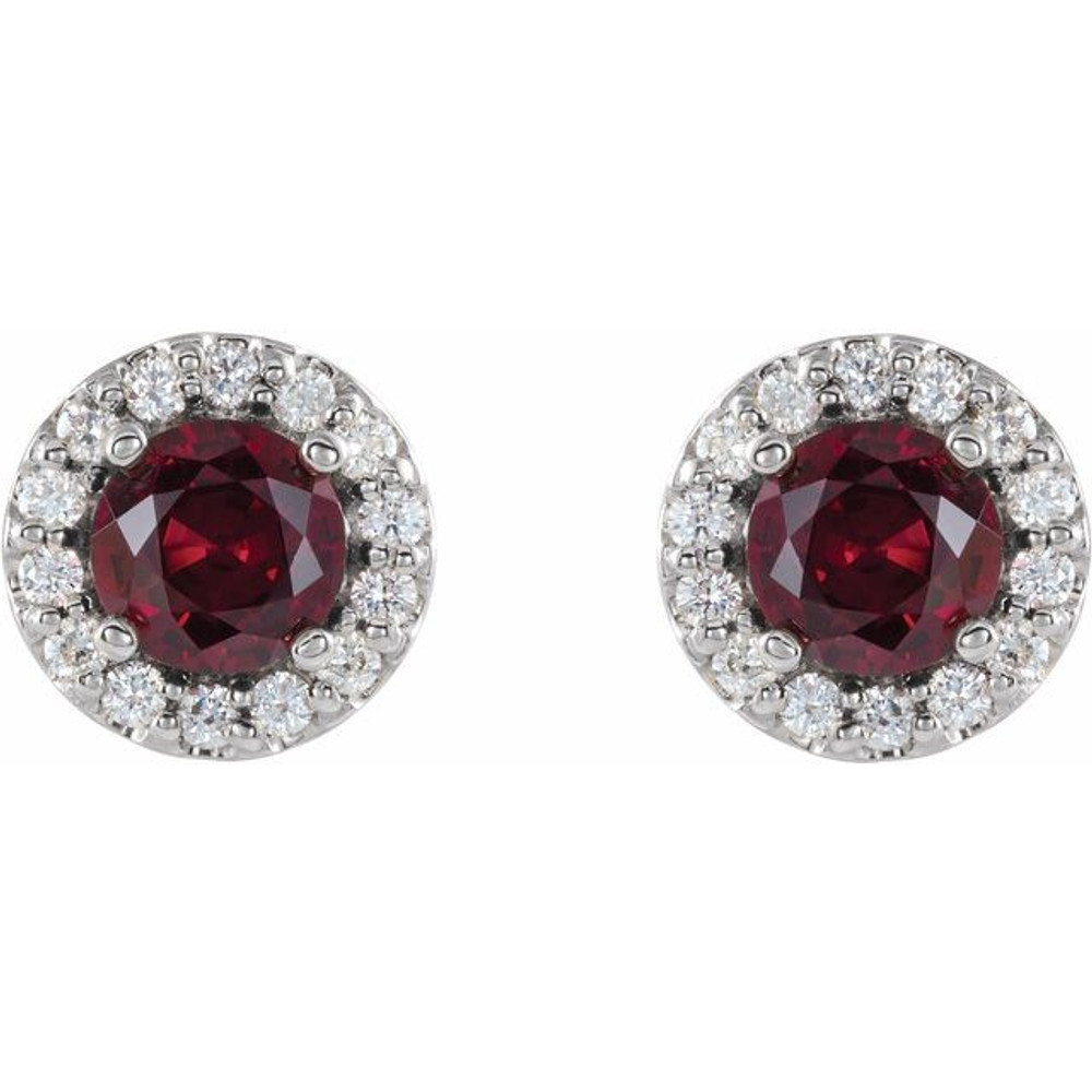 The birthstone of July, rubies symbolize royalty, power and passion, and are said to bring vitality, courage, romance and friendship to those who wear them. These brilliant ruby earrings are the perfect piece for your special someone.