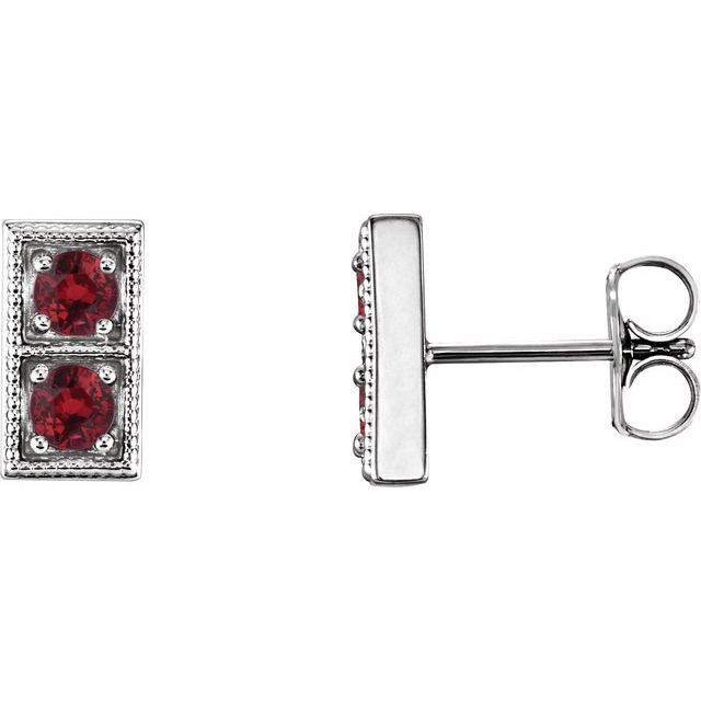 The birthstone of July, rubies symbolize royalty, power and passion, and are said to bring vitality, courage, romance and friendship to those who wear them. These brilliant ruby earrings are the perfect piece for your special someone.