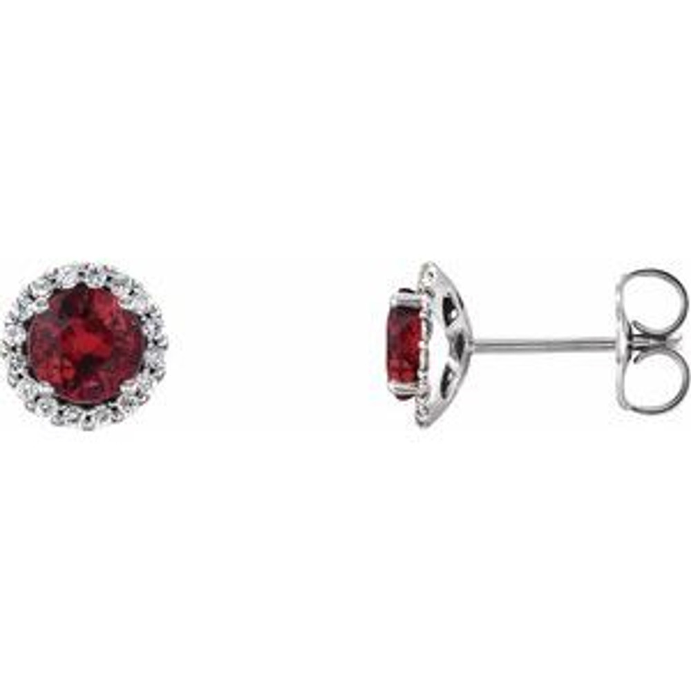 The birthstone of July, rubies symbolize royalty, power and passion, and are said to bring vitality, courage, romance and friendship to those who wear them. These brilliant ruby earrings are the perfect piece for your special someone.
