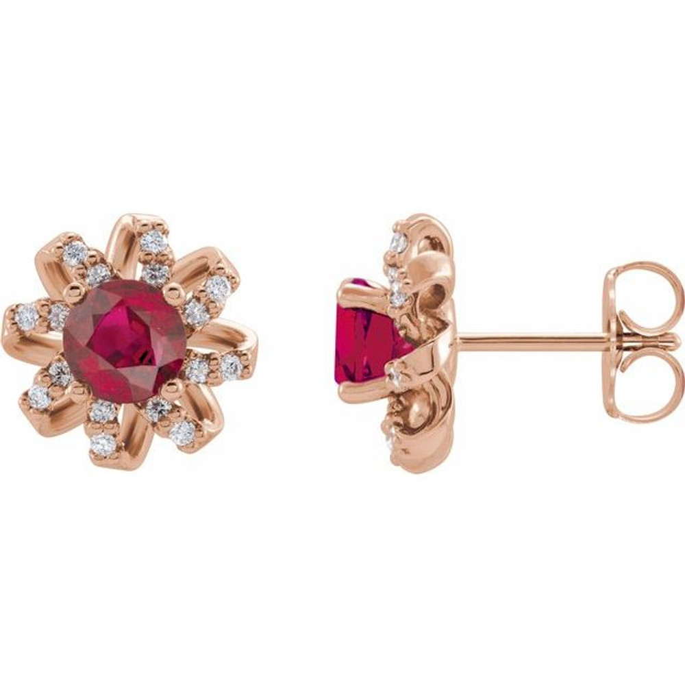 The birthstone of July, rubies symbolize royalty, power and passion, and are said to bring vitality, courage, romance and friendship to those who wear them. These brilliant ruby earrings are the perfect piece for your special someone.