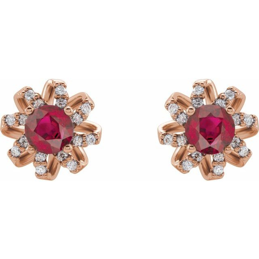 The birthstone of July, rubies symbolize royalty, power and passion, and are said to bring vitality, courage, romance and friendship to those who wear them. These brilliant ruby earrings are the perfect piece for your special someone.