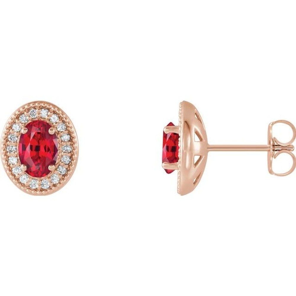 The birthstone of July, rubies symbolize royalty, power and passion, and are said to bring vitality, courage, romance and friendship to those who wear them. These brilliant ruby earrings are the perfect piece for your special someone.