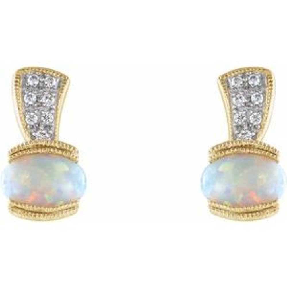 The ancient Greeks believed opals gave their owners the gift of prophecy and guarded them from disease. Europeans have long considered the gem a symbol of hope, purity, and truth. Opal is considered an October birthstone. Some people think it's unlucky for anyone born in another month to wear an opal.