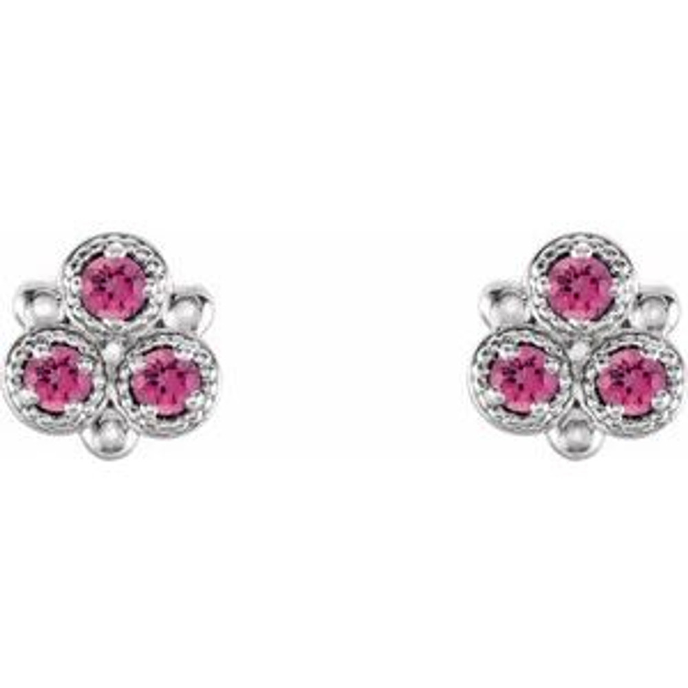Take your look from ready to resplendent with these pink tourmaline earrings.
