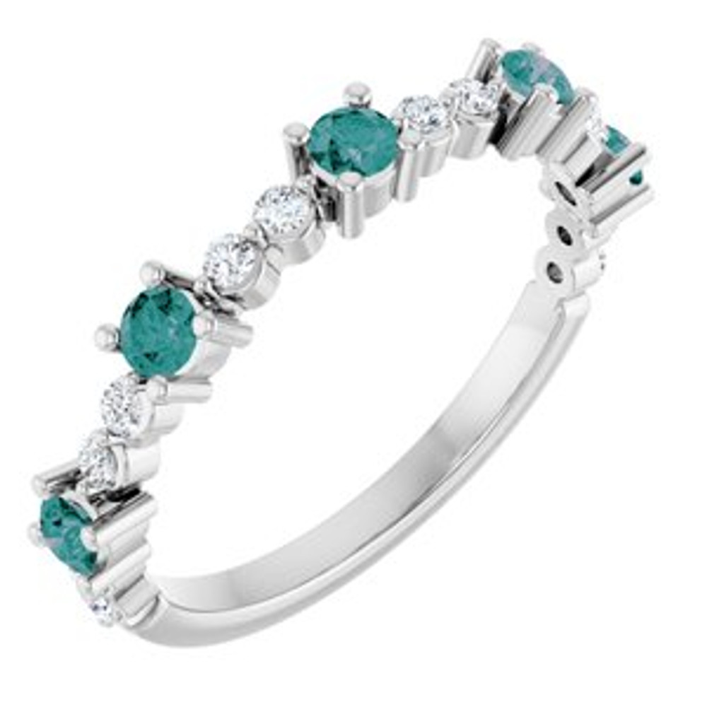 A colorful way to show your love, this alexandrite ring is the start of something beautiful.