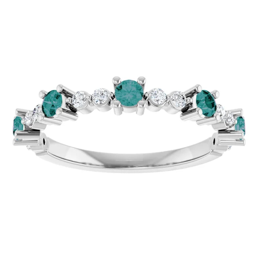 A colorful way to show your love, this alexandrite ring is the start of something beautiful.