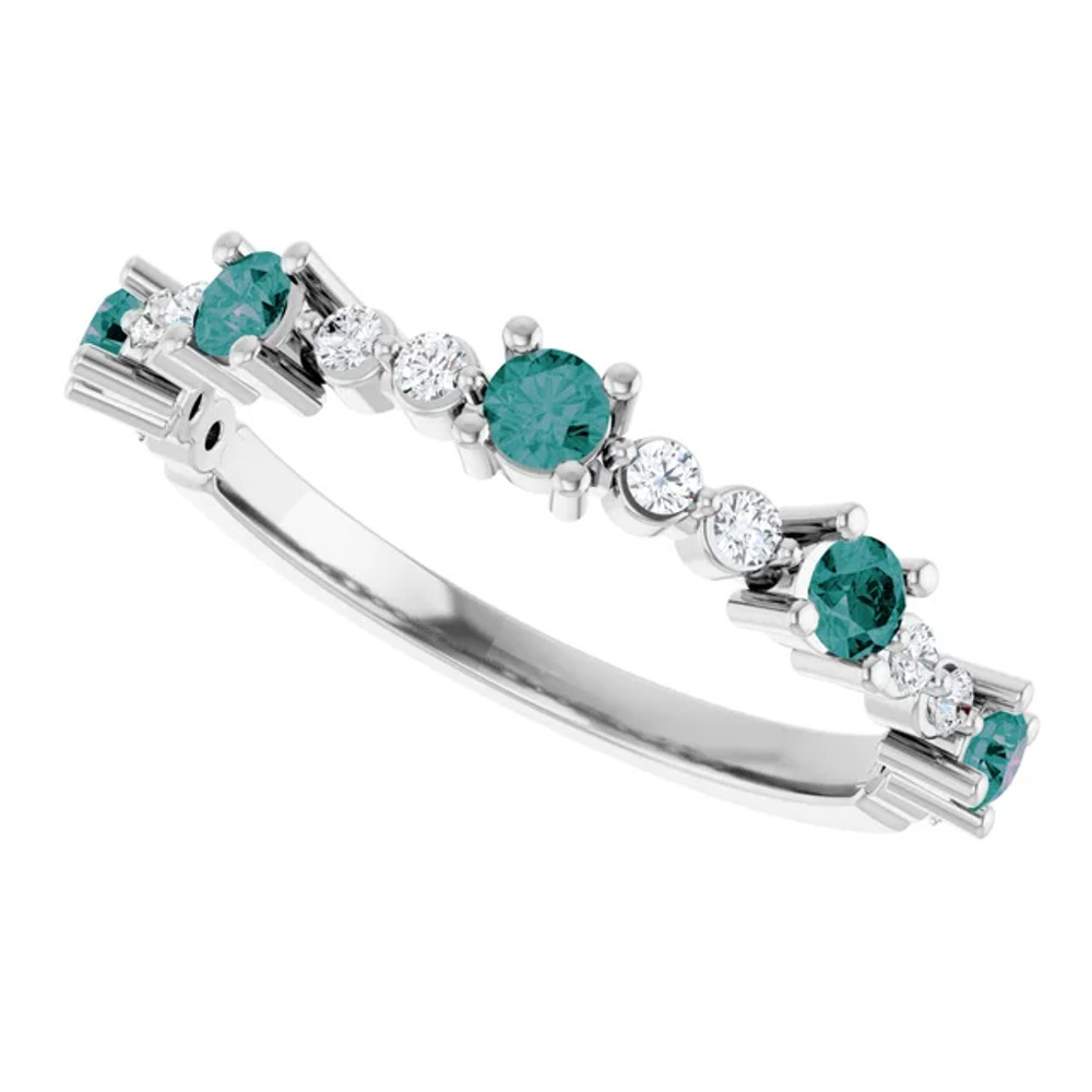 A colorful way to show your love, this alexandrite ring is the start of something beautiful.