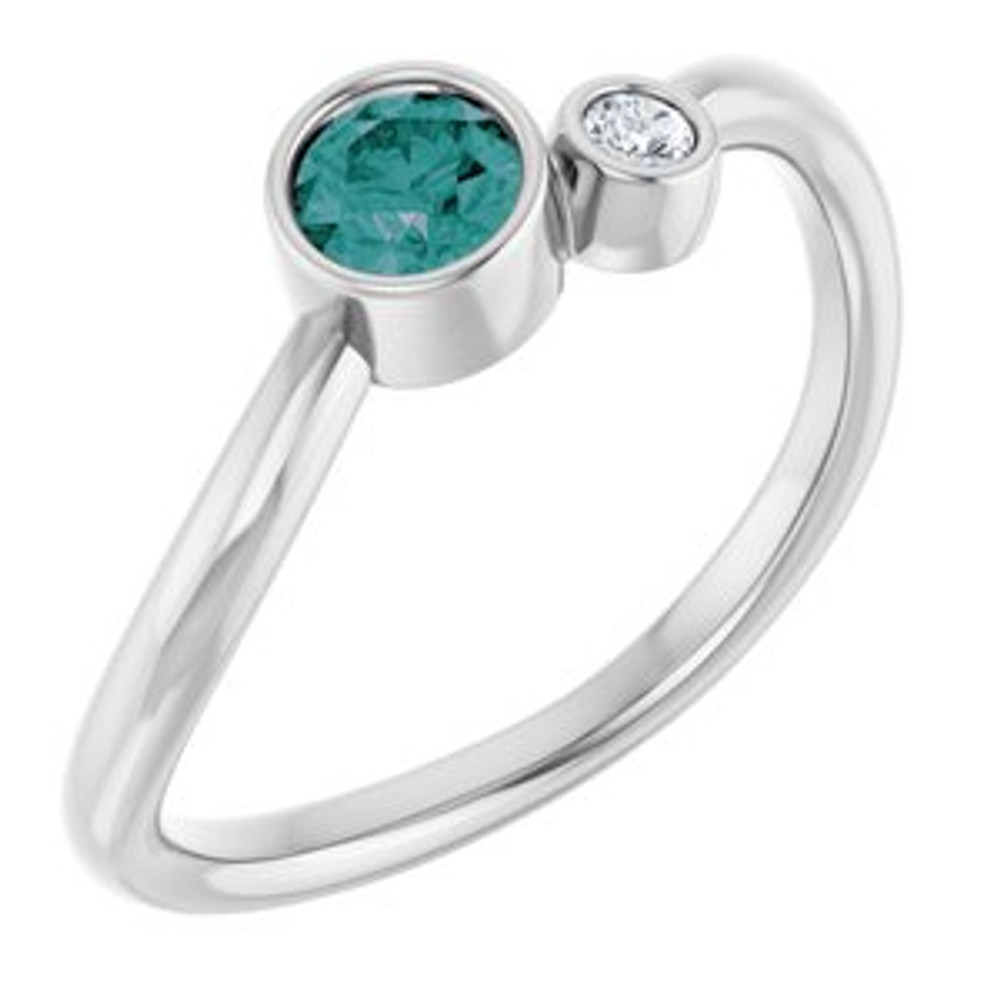 A colorful way to show your love, this alexandrite ring is the start of something beautiful.