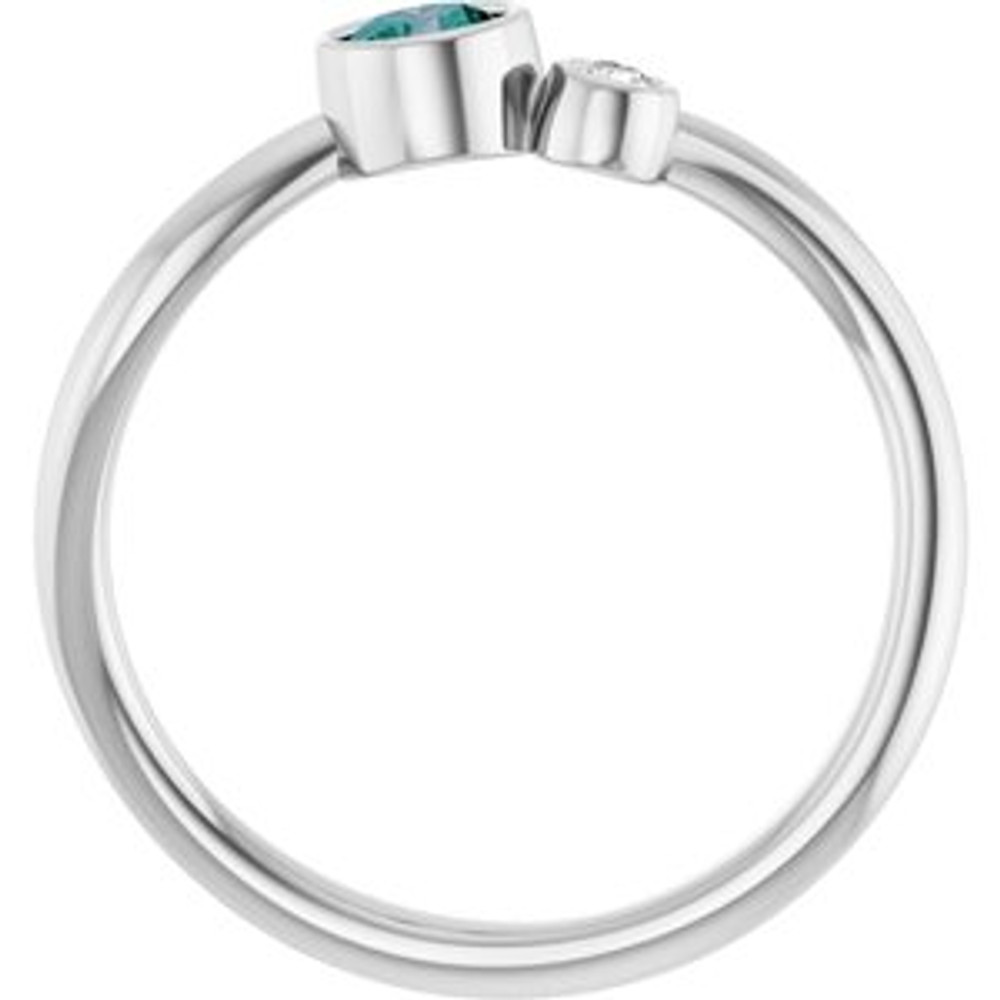 A colorful way to show your love, this alexandrite ring is the start of something beautiful.
