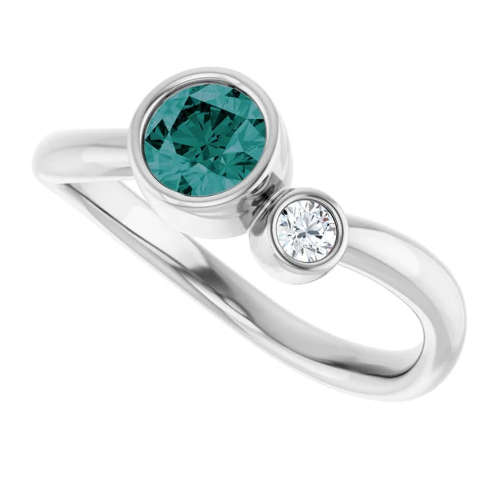 A colorful way to show your love, this alexandrite ring is the start of something beautiful.