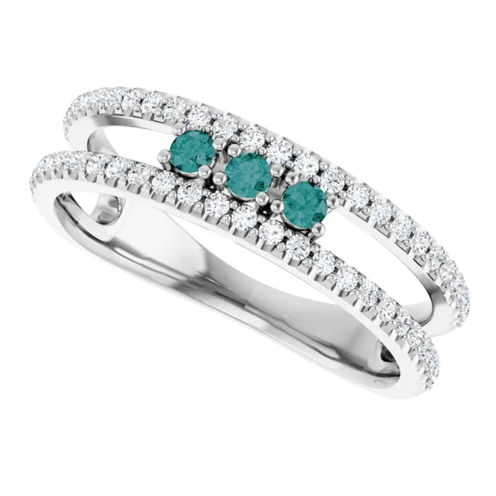 A colorful way to show your love, this alexandrite ring is the start of something beautiful.