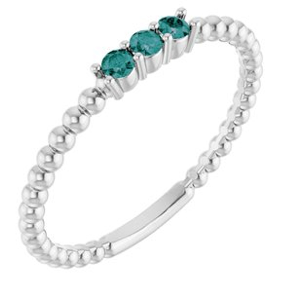 A colorful way to show your love, this alexandrite ring is the start of something beautiful.