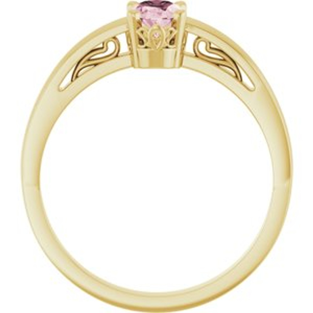 Ready for any occasion, this beautiful gemstone ring increases the sophistication factor of your favorite looks.