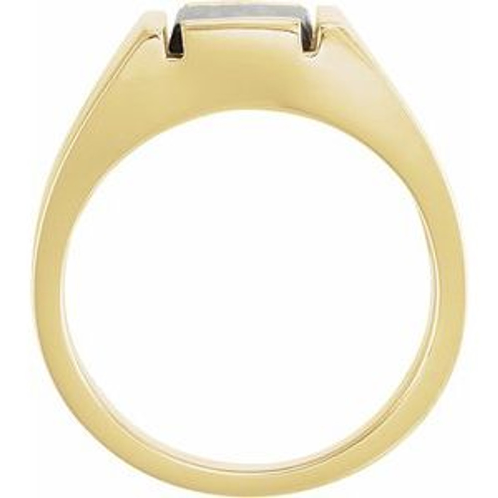 Wear bold color in a sophisticated way with this black onyx ring, an anytime choice you'll turn to often.