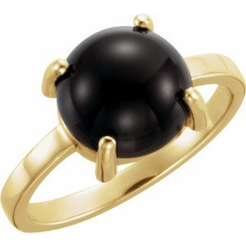 Wear bold color in a sophisticated way with this black onyx ring, an anytime choice you'll turn to often.