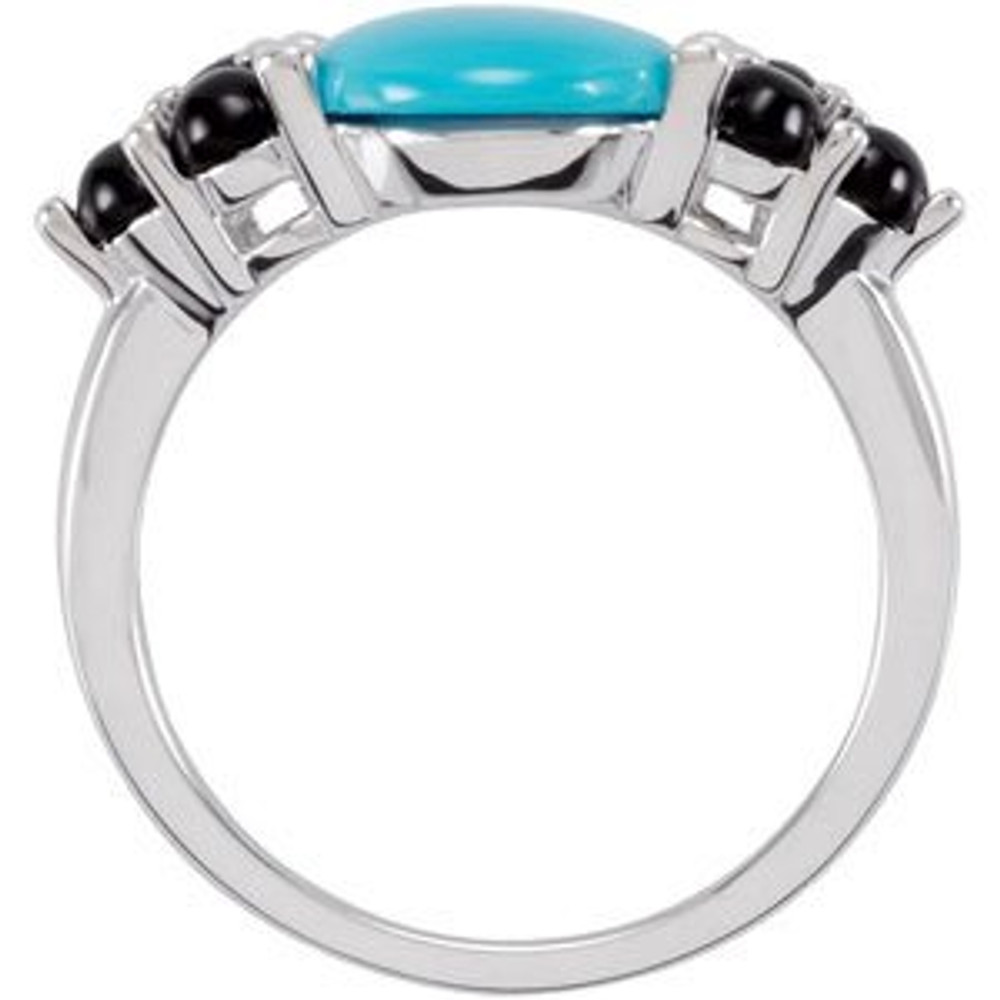 Wear bold color in a sophisticated way with this black onyx ring, an anytime choice you'll turn to often.