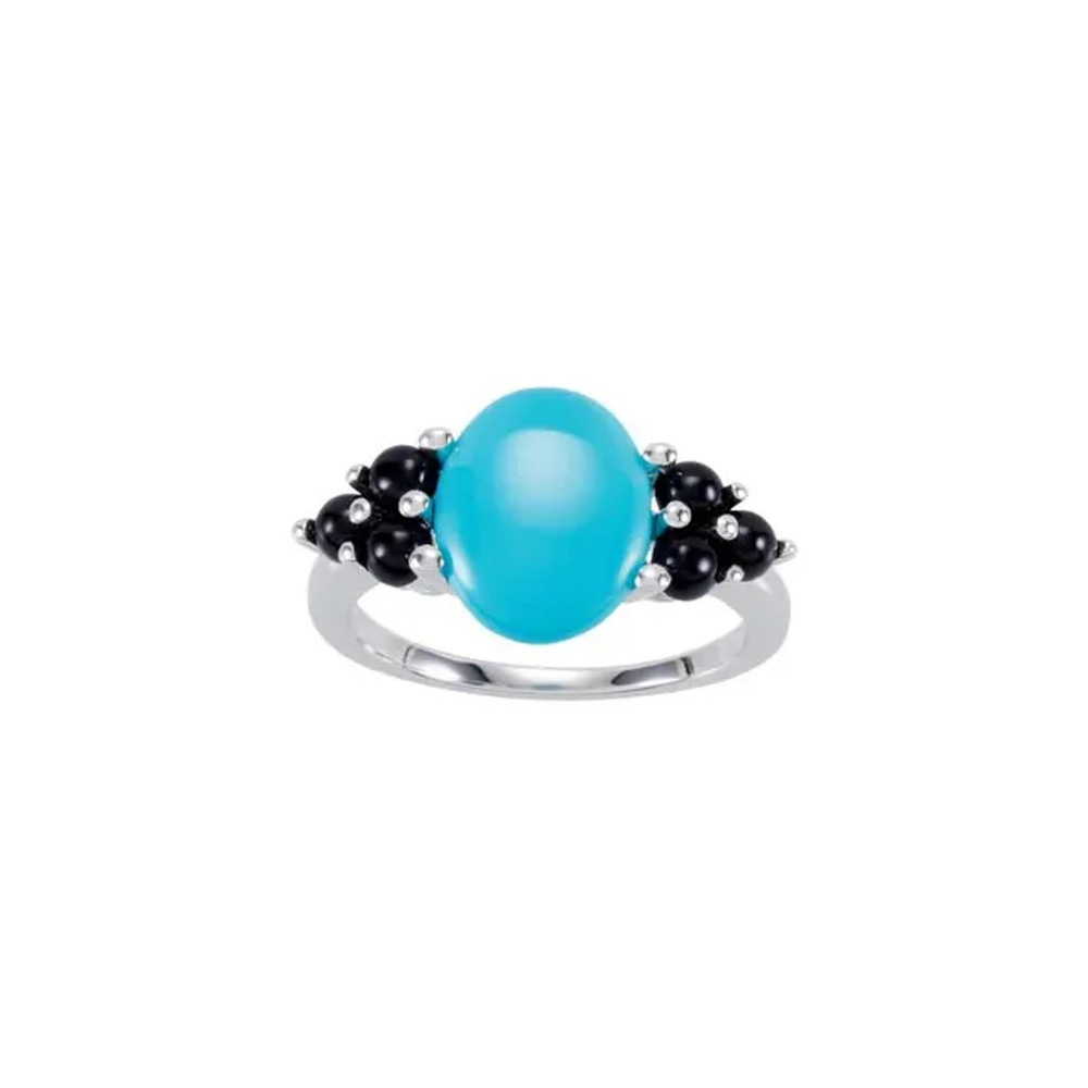 Wear bold color in a sophisticated way with this black onyx ring, an anytime choice you'll turn to often.