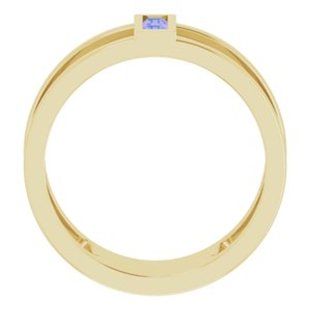 Express your love with this beautiful tanzanite negative space ring.
